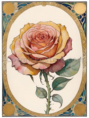 Watercolor Rose 09