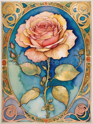 Watercolor Rose 17