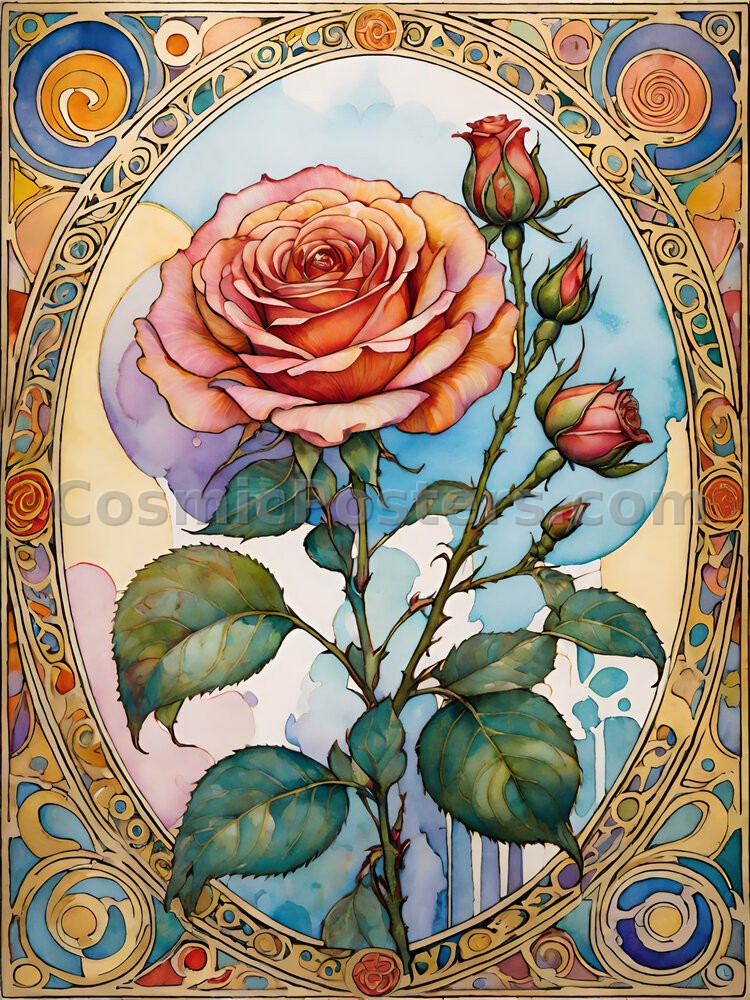 Watercolor Rose 20