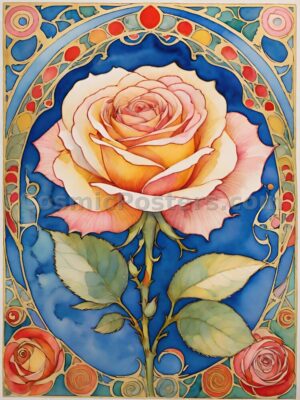 Watercolor Rose 25