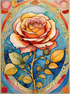 Watercolor Rose 28