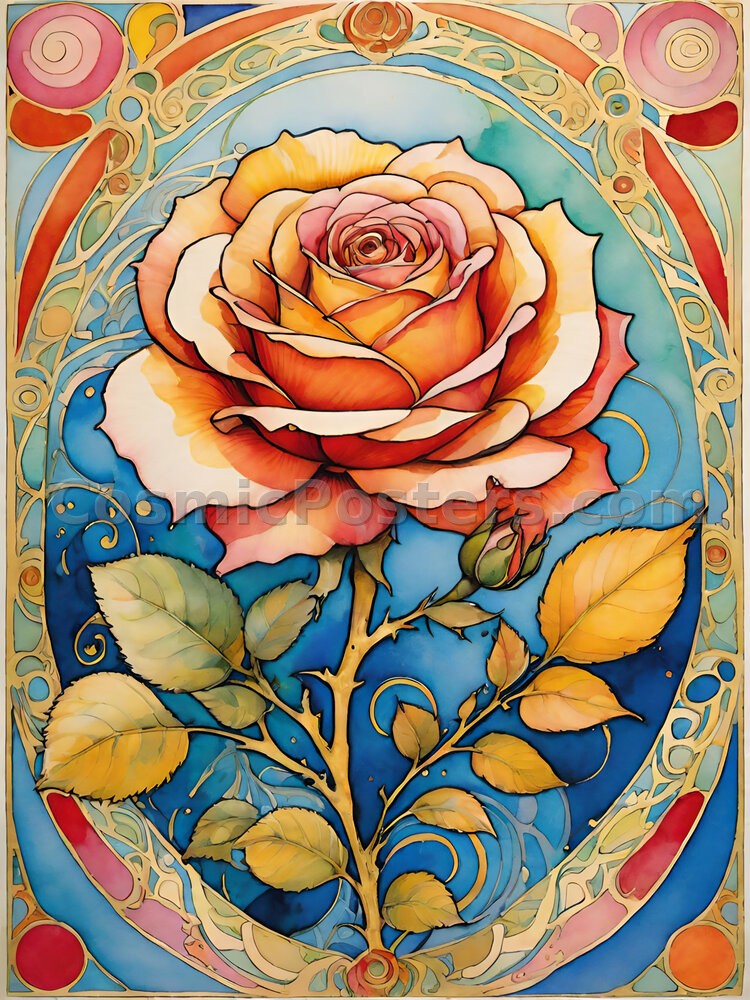 Watercolor Rose 28