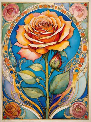 Watercolor Rose 42
