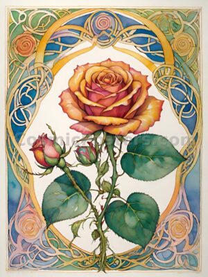 Watercolor Rose 48