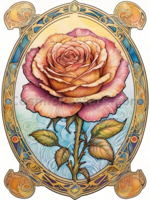 Watercolor Rose 58