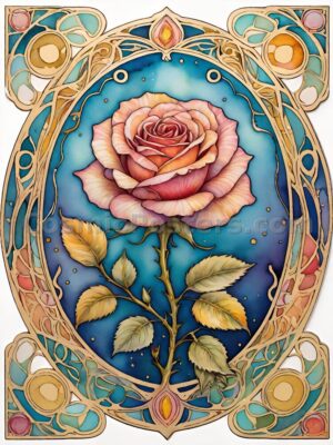 Watercolor Rose 60
