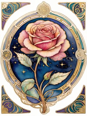 Watercolor Rose 72