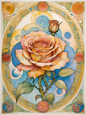 Watercolor Rose 40