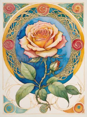 Watercolor Rose 43