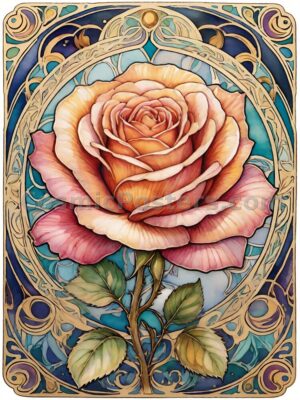 Watercolor Rose 57