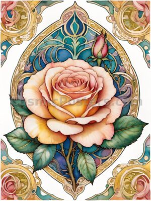 Watercolor Rose 62
