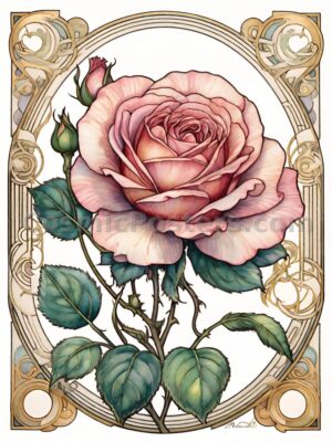 Watercolor Rose 65